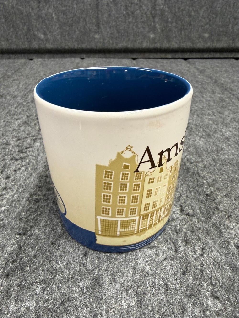 Starbucks Amsterdam Ceramic Mug - White, Gold and Blue - Picture 7 of 7